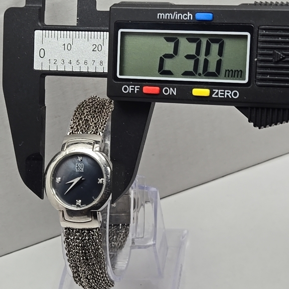 ESQ By Movado Swiss Watch New Battery Womens Quartz Stainless Steel Analog 23mm - Picture 5 of 10